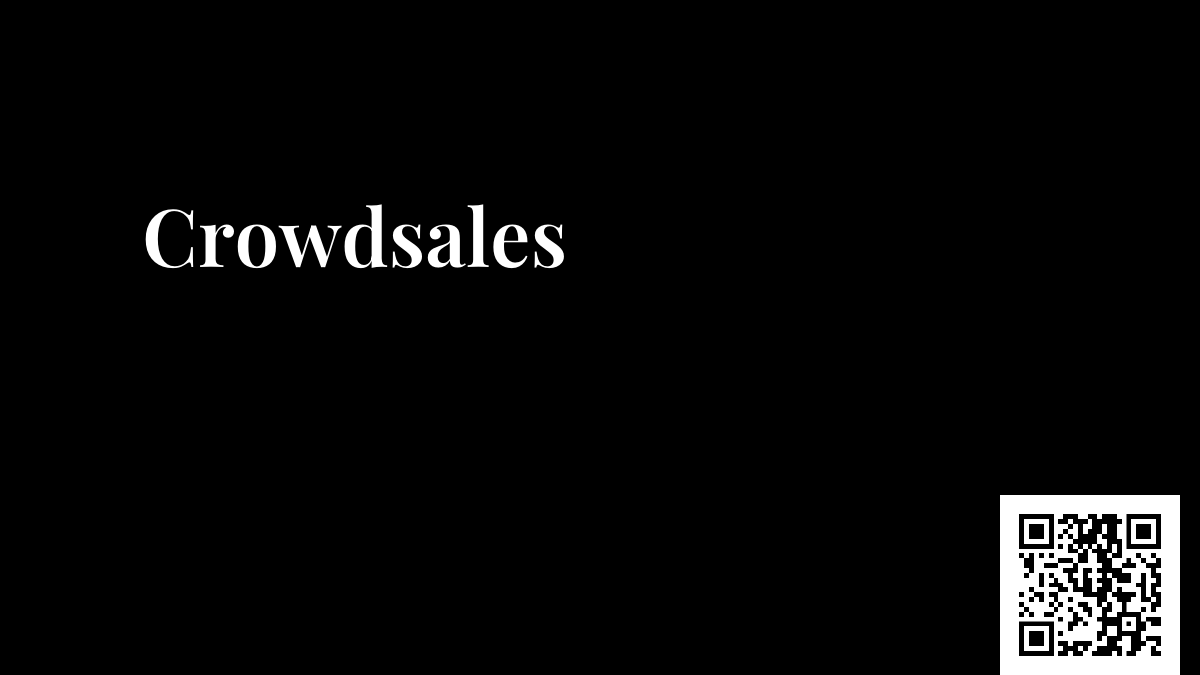 Crowdsales