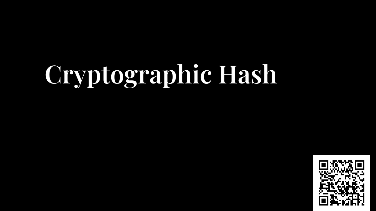 Cryptographic Hash